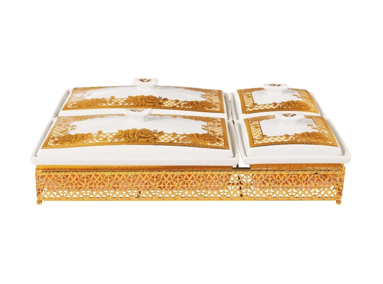 Wadah Multifungsi Dengan Keranjang CRG749 Gemini Gold